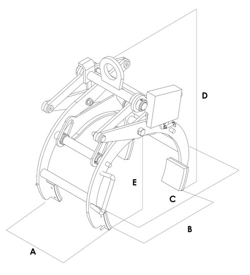 BSV lifting grab for concrete pipes drawing