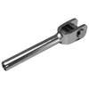 Polished stainless steel Fork Terminal - one of the most commonly used wire end fittings.
