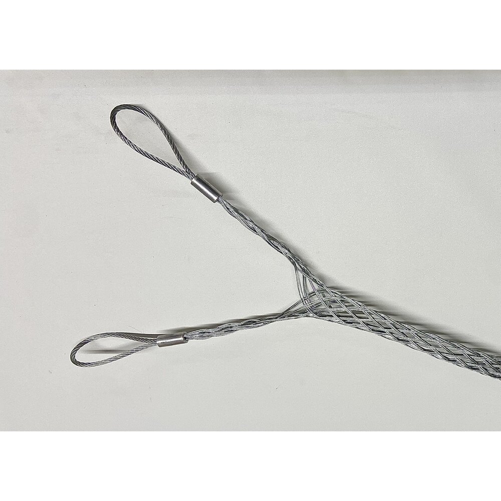 Cable pulling sock double loop