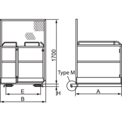 Henkilönostokori trukeille TK-510