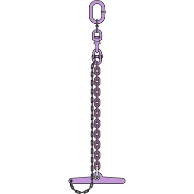 Drum lifter with chain