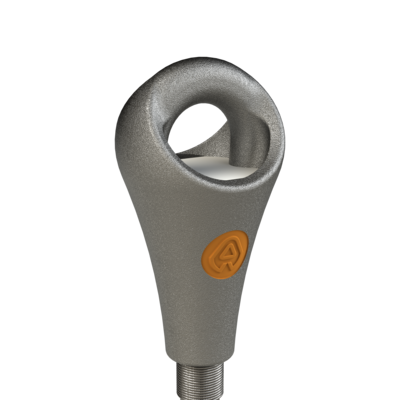 Designed to, combined with Nemag Quick Release Link, smoothly pass over cabel sheaves.
