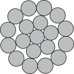 Steel wire rope - 1x19