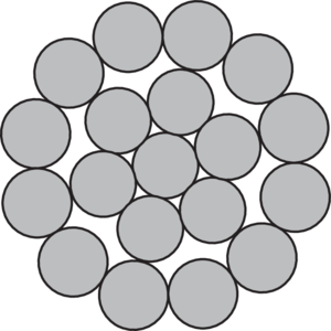 Steel wire rope - 1x19