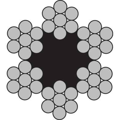 Teräsköysi - 6x7-FC