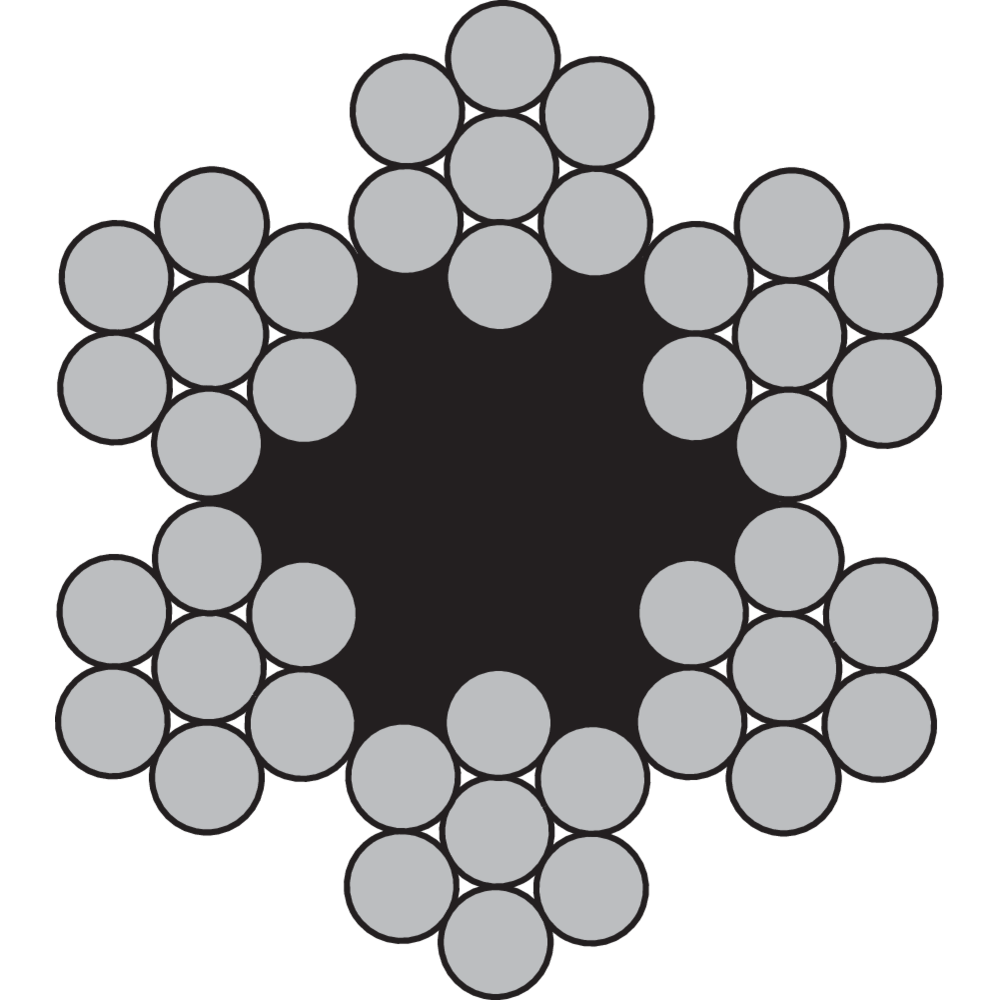 Teräsköysi - 6x7-FC