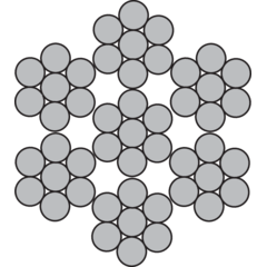 Teräsköysi 6x7-IWS