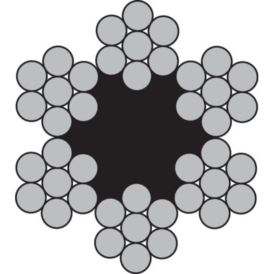 Teräsköysi - 6x7-FC