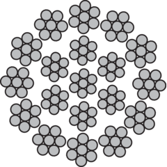 Teräsköysi 17x7 + FC/IWS, 18x7+FC/IWS