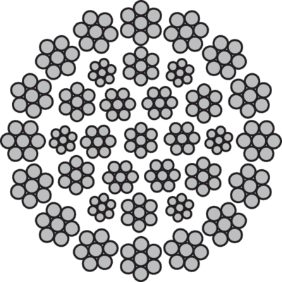 Steel Wire Rope 35x7 (Rotation resistant)