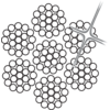 Teräsköysi 6x19-IWS AISI 316