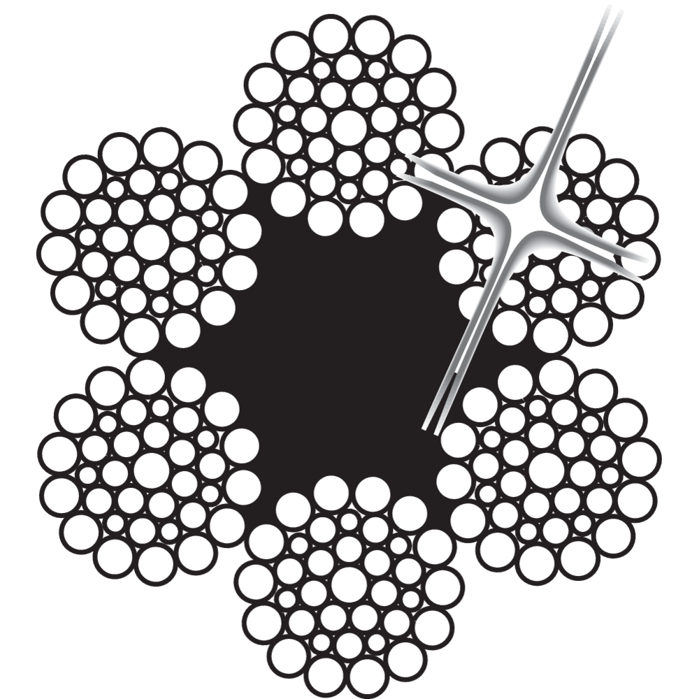 Teräsköysi 6x36-FC AISI 316