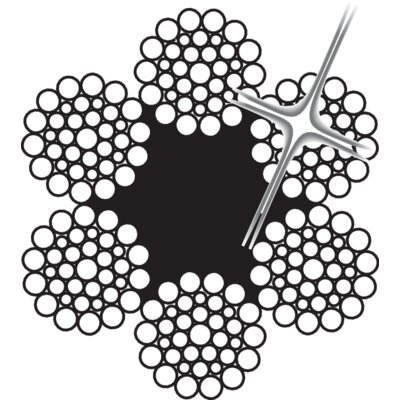 Teräsköysi 6x36-FC AISI 316