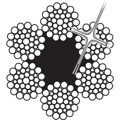 Teräsköysi 6x36-FC AISI 316