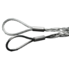 Wire rope grip with 2 eyes