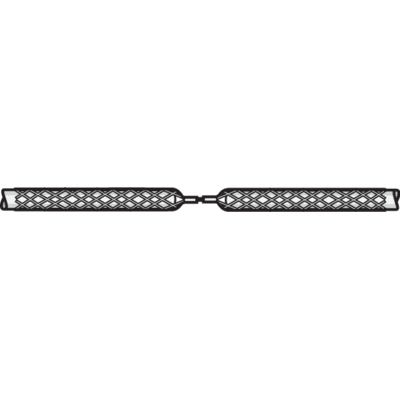 Double clammped cable grip