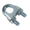 Galvanized U-bolt wire rope grip